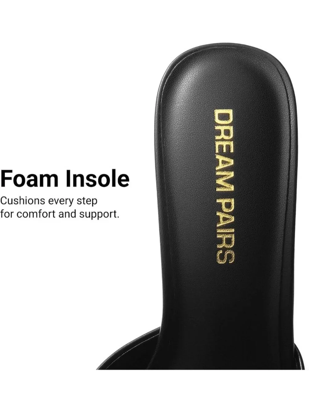 Women's Black Pu Faux Leather Comfortable Pointed Peep Toe High Kitten Heels